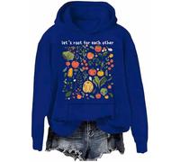 Sweat à capuche Let's Root For Each Other Let's Root For Each Other pour jardin potager, Klein Blue-h, XXL
