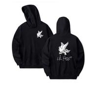 Sweat à capuche Lil Peep Cry unisexe de Printemps - Noir - Manches longues - Respirant L