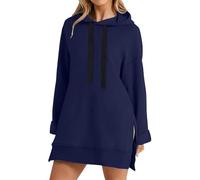 Sweat à capuche long pour femme, sweat à capuche pour femme, vêtements doublés, surdimensionné, sweat-shirt à capuche, manteau à capuche, sportif, uni, t-shirt à manches longues, sous-vêtements