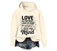 Sweat à capuche Love Is Patient Love Is Kind These Kids Going To Make Me Lose My Mind, Jaune crémeux., 3XL