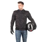 Macna Sweat à capuche moto zippé Nuclone noir-multicolore Taille L homme