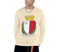 Sweat À Capuche Malte Emblème National Amusant Imprimé pour Hommes Cordon Pull À Capuche Sweatshirts Adultes Hommes avec Poches Col Rond Hoodie Sweat du S Au 4XL pour Usage Quotidien