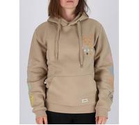 Sweat à capuche manches longues adulte Pokémon broderies Evoli évolutions prismatiques - Polycoton - Beige S