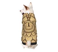 Sweat à capuche mandala tournesol en polyester doux et respirant pour petits chiens, garçons et filles