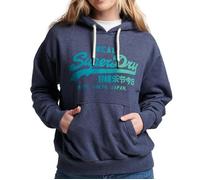 Sweat à Capuche Marine Femme Superdry Tonal Vl Graphic XXS