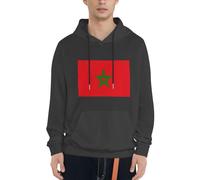 Sweat À Capuche Maroc Drapeau pour Hommes Adultes Et Adolescents Sweatshirt pour Patriotes Hoodie Hommes Femmes Pull À Capuche De Loisirs Plusieurs Couleurs du S Au 4XL