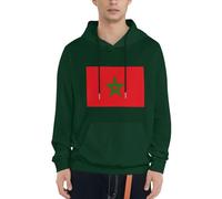 Sweat À Capuche Maroc Drapeau pour Hommes Adultes Et Adolescents Sweatshirt pour Patriotes Hoodie Hommes Femmes Pull À Capuche De Loisirs Plusieurs Couleurs du S Au 4XL