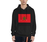 Sweat À Capuche Maroc Drapeau pour Hommes Adultes Et Adolescents Sweatshirt pour Patriotes Hoodie Hommes Femmes Pull À Capuche De Loisirs Plusieurs Couleurs du S Au 4XL