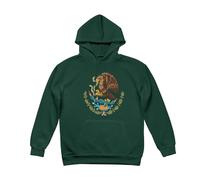 Sweat À Capuche Mexique Emblème National pour Hommes Adultes Et Adolescents Doublure Polaire Sweatshirt pour Patriotes Hoodie Hommes Femmes Pull À Capuche pour Usage Quotidien Activités