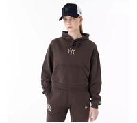 Sweat à Capuche MLB New York Yankees New Era Lifestyle Crop Marron pour femme -New era- Taille :L XL