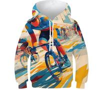 Sweat à Capuche Motif étoile de Baseball pour Enfants, garçons et Filles, Pull à Capuche Amusant, imprimé 3D, vêtements de Sport pour Jeunes
