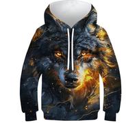 Sweat à Capuche Motif étoile de Baseball pour Enfants, garçons et Filles, Pull à Capuche Amusant, imprimé 3D, vêtements de Sport pour Jeunes