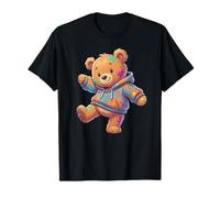 Sweat à Capuche Motif Ours en Peluche Pastel Mignon T-Shirt