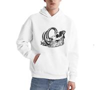 Sweat à capuche motif tête de maman - Pull gothique histoire naturelle, Noir , 3XL