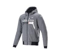 Sweat à Capuche Moto Alpinestars Chrome Ignition Gris/Blanc4XL Gris,Blanc