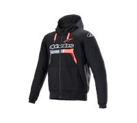 Alpinestars Sweat à capuche moto Chrome Ignition – Noir/Rouge – L