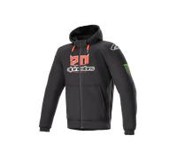 Sweat à Capuche Moto Alpinestars FQ20 Chrome Ignition Monster Noir/Blanc/Rouge VifS Noir,Blanc,Rouge Vif