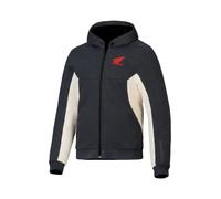 Alpinestars Honda Chrome V3 Sport Hoodie, veste en textile M Gris Foncé/Blanc Gris Foncé/Blanc