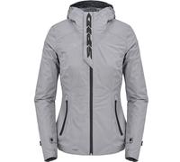 Sweat à capuche moto imperméable pour femmes Spidi Rain H2Out, gris, L