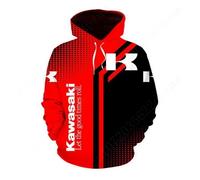 Sweat à capuche Moto - Kawasaki-surdimensionné Anime pour hommes Streetwear Essentials - KJ0pBl 8 ans