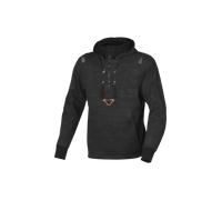 Macna Byron Sweat à capuche moto, noir-multicolore, taille S pour homme