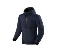 Revit Oakwood Sweat à capuche moto, bleu foncé, Taille M