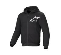 Sweat à capuche moto sport Alpinestars Chrome V2 noir blanc