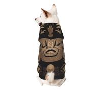 Sweat à capuche mystérieux symétrie géométrique pour chien, doux et respirant, en polyester pour petits chiens, garçons et filles