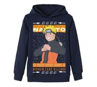 Sweat à capuche - NAME IT - Imprimé Naruto - Bleu - Coupe droite - Bord-côte aux poignets et base 10