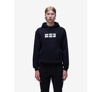 Sweat à capuche Napapijri Box Logo noir pur blanc - XS