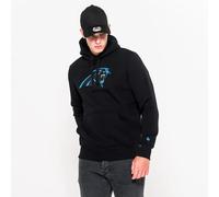 Sweat à capuche New Era avec logo de l'équipe Carolina Panthers Noir S