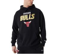 Sweat à capuche New Era Oversized - Chicago Bulls - Homme - Noir - Manches longues S