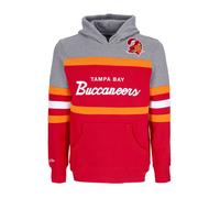 Mitchell & Ness - NFL Headcoach Sweat à capuche Scarlet - Homme - Sweatshirts et sweats à capuche - Rouge - Taille: M