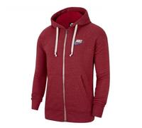 Sweat à capuche NIKE HERITAGE - Rouge - Manches longues - Fermeture éclair intégrale XS