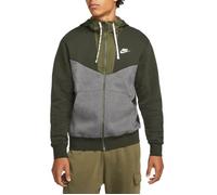 Sweat à capuche Nike NSW HYBRID FLC - Gris - Vert - Col capuche - Manches longues - Mixte XXL