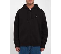 Sweat à capuche noir avec fermeture éclair Single Stone de Volcom