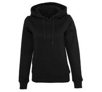 Sweat à capuche noir pour femme - BUILD YOUR BRAND - coupe légèrement fuselée - 100% coton biologique XXXXL