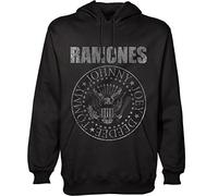 Sweat à capuche officiel Ramones - Sceau présidentiel - Noir - Pour homme, Noir , XXL