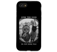 Sweat à Capuche « Open The Door Peephole We Just Wanna Talk Cats » Coque pour iPhone SE (2020) / 7/8