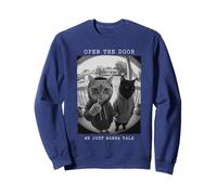 Sweat à Capuche « Open The Door Peephole We Just Wanna Talk Cats » Sweatshirt