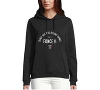 Sweat à capuche Oublie que t'as aucune chance, vas-y fonce ! - Réplique dans Les bronzés font du ski - Réplique culte - Femme XS