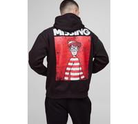 Sweat à capuche oversize à imprimé Où est Charlie ? homme - noir - S, noir