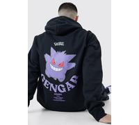 Sweat à capuche oversize à imprimé Pokémon homme - noir - XS, noir