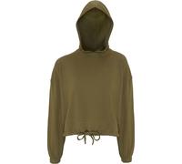 Sweat à capuche oversize pour femme TriDri longueur crop RW6548 (2XL) (Vert olive)