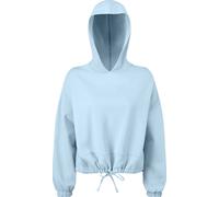 Sweat à capuche oversize pour femme TriDri, longueur crop RW6548 (M) (Bleu ciel)
