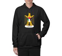 Sweat À Capuche Oversize Pour Homme Avec Drapeau De L'État De Palestine | Sweat-Shirt Basique Décontracté À Manches Longues Pour Femme Idéal Pour L'Automne Avec Grande Poche Kangourou