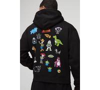 Sweat à capuche oversize zippé à imprimé Disney homme - noir - S, noir