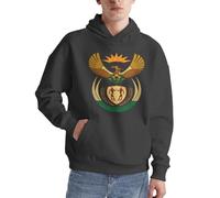 Sweat À Capuche Patriotique Afrique du Sud Emblème National Style Classique Afrique du Sud Pull Amusant Imprimé Hoodie Cordon Pull À Capuche pour Usage Quotidien Activités De Loisirs Plein Air