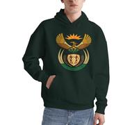 Sweat À Capuche Patriotique Afrique du Sud Emblème National Style Classique Afrique du Sud Pull Amusant Imprimé Hoodie Cordon Pull À Capuche pour Usage Quotidien Activités De Loisirs Plein Air