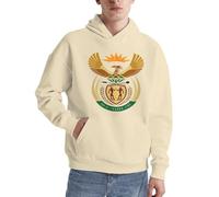 Sweat À Capuche Patriotique Afrique du Sud Emblème National Style Classique Afrique du Sud Pull Amusant Imprimé Hoodie Cordon Pull À Capuche pour Usage Quotidien Activités De Loisirs Plein Air
